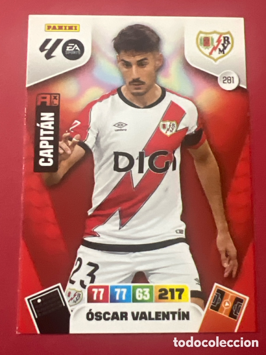 Fu&szlig;ball-Sticker: C171. 281.- OSCAR VALENTIN (RAYO VALLECANO) ADRENALYN XL LIGA 2025/26 (PANINI)