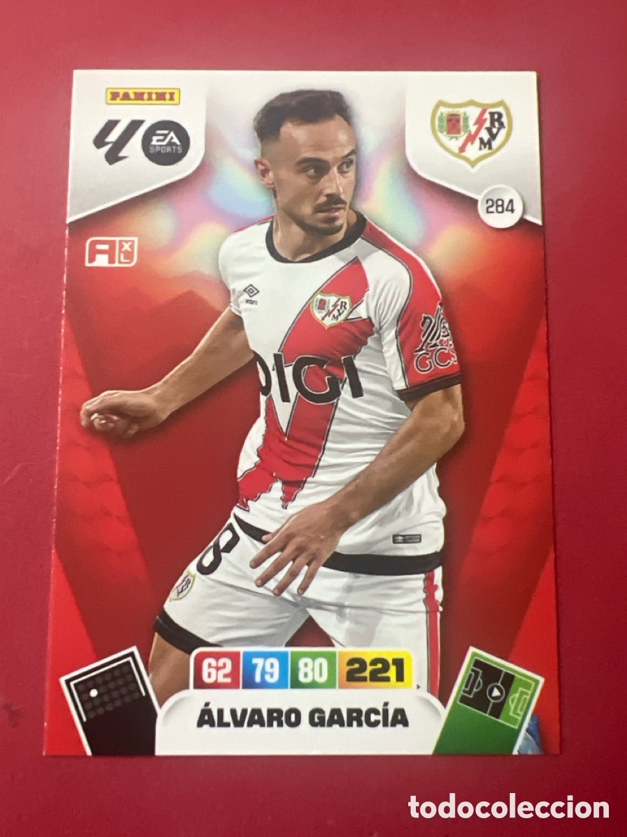 Cromos de F&uacute;tbol: C174. CARD ADRENALYN XL PANINI 2025-2026 25 26 REGULAR ALVARO GARCIA RAYO VALLECANO 284