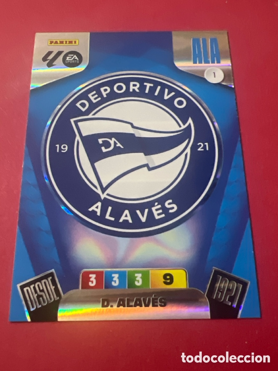 Cromos de F&uacute;tbol: C176. 1 ESCUDO ALAV&Eacute;S | ADRENALYN XL LALIGA 2025-26