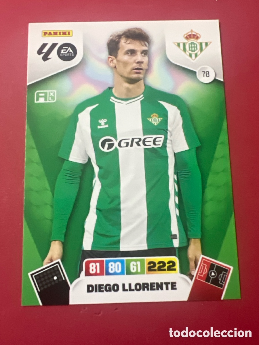 Cromos de Futebol: C181. 78 DIEGO LLORENTE DEL BETIS 25 26 ADRENALYN XL 2025 2026