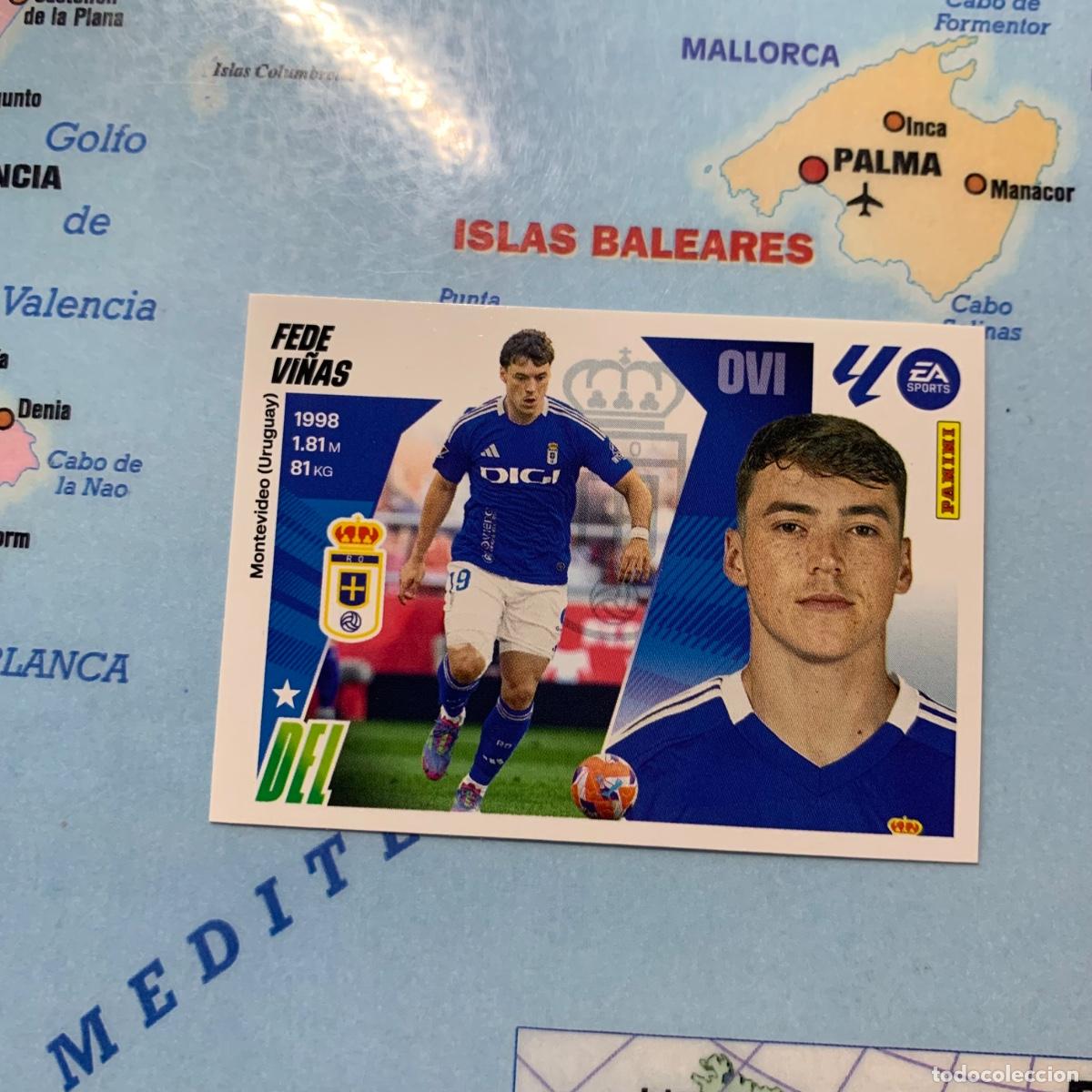 Figurine di Calcio: Fede Vi&ntilde;as n&uacute;mero 18B del Oviedo cromo liga este 25-26 2025-2026