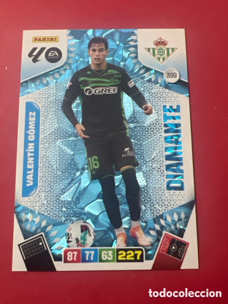 Figurine di Calcio: C180. ADRENALYN XL LIGA EA SPORTS 2025-2026 25-26 399 &ndash;Valent&iacute;n G&oacute;mez Real Betis DIAMANTE