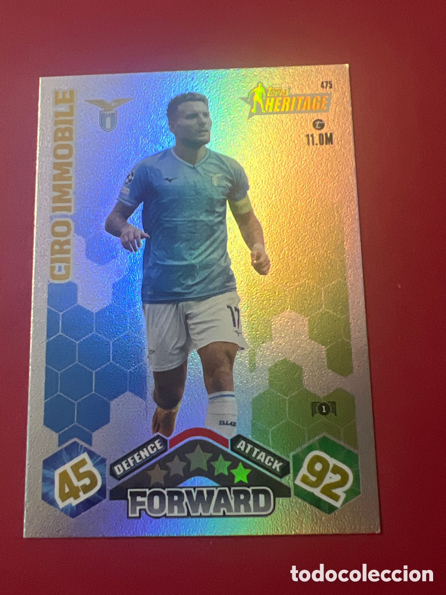 Cromos de F&uacute;tbol: C197. 475 ciro immobile heritage uefa champions league 2023/24 match attax