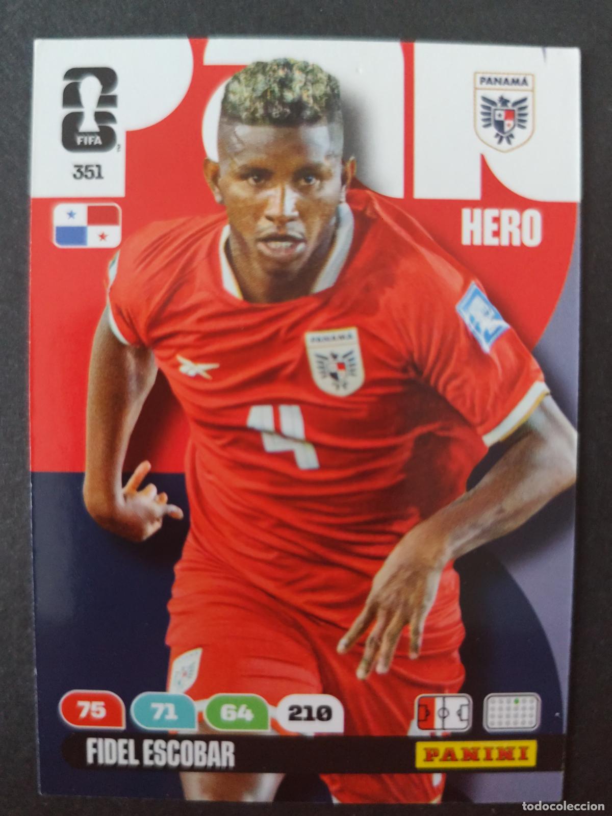 Cromos de F&uacute;tbol: 351 FIDEL ESCOBAR PANAM&Aacute; ADRENALYN MUNDIAL FIFA WORLD CUP 2026 PANINI