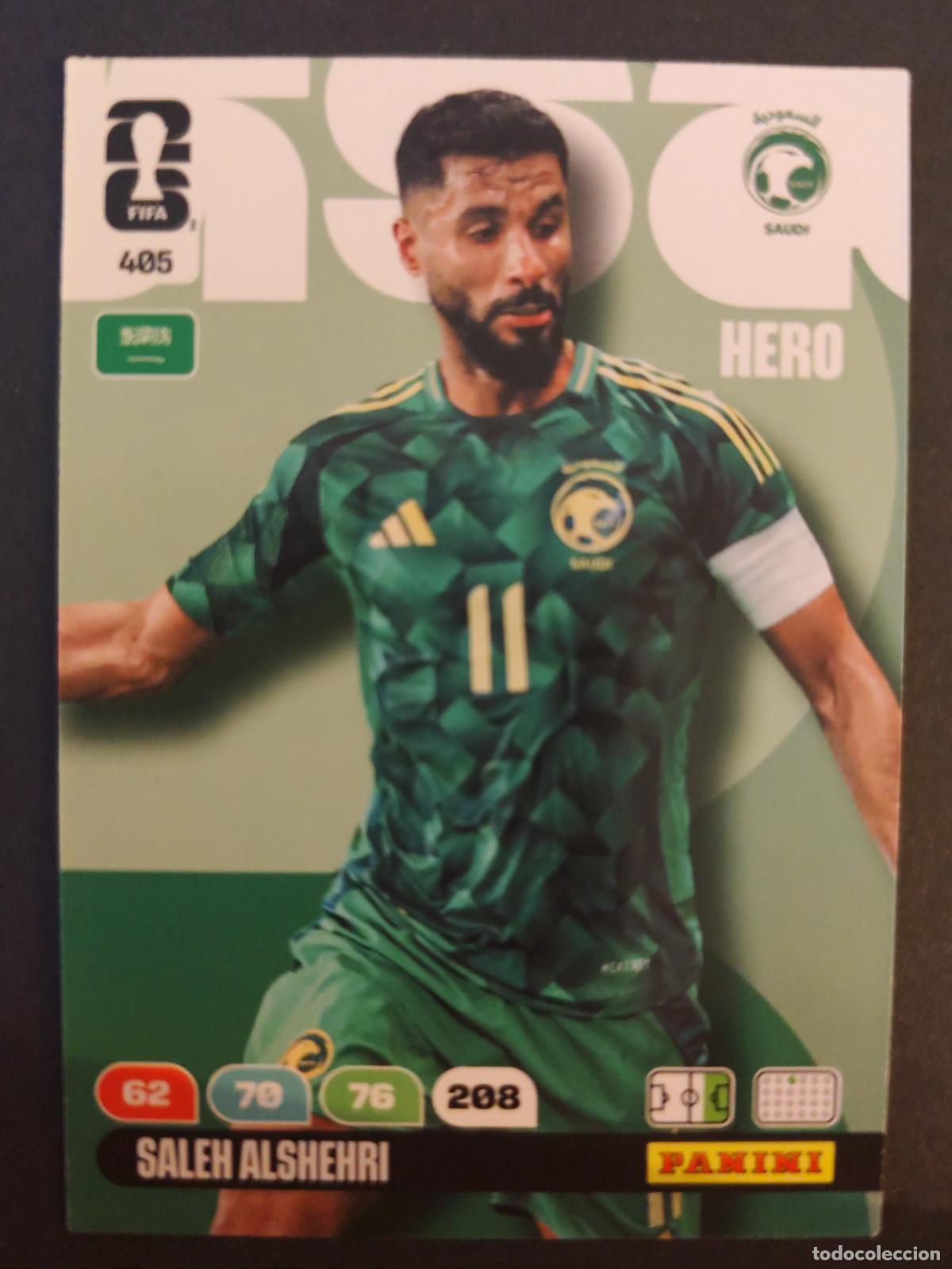 Cromos de F&uacute;tbol: 405 SALEH ALSHEHERI ARABIA SAUD&Iacute; ADRENALYN MUNDIAL FIFA WORLD CUP 2026 PANINI