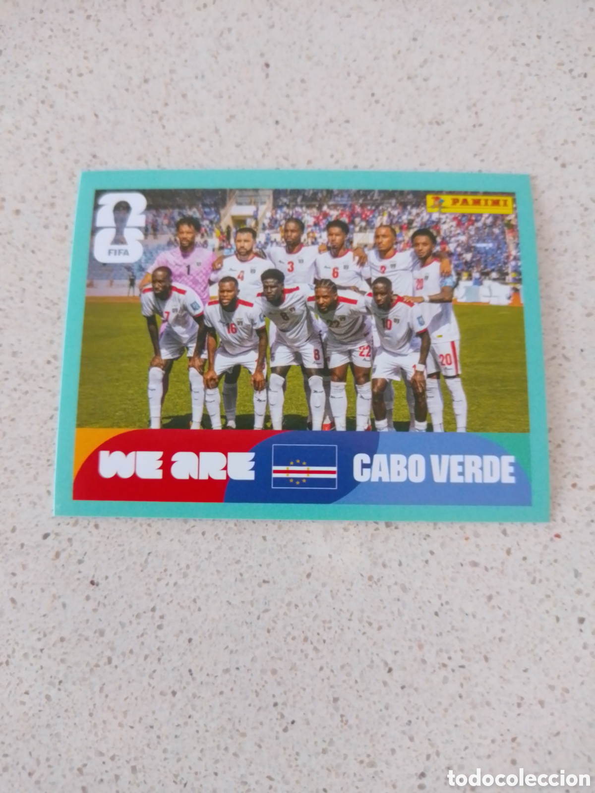 Cromos de F&uacute;tbol: CROMO NUMERO 13 EQUIPO CAVO VERDE . MUNDIAL 2026. PANINI.