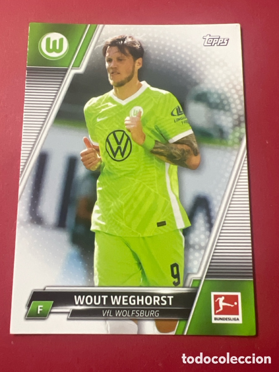 Cromos de F&uacute;tbol: C205. 173 WOUT WEGHORST WOLFSBURG CROMO FUTBOL TOPPS BUNDESLIGA 21-22 LIGA ALEMANIA 2021-2022