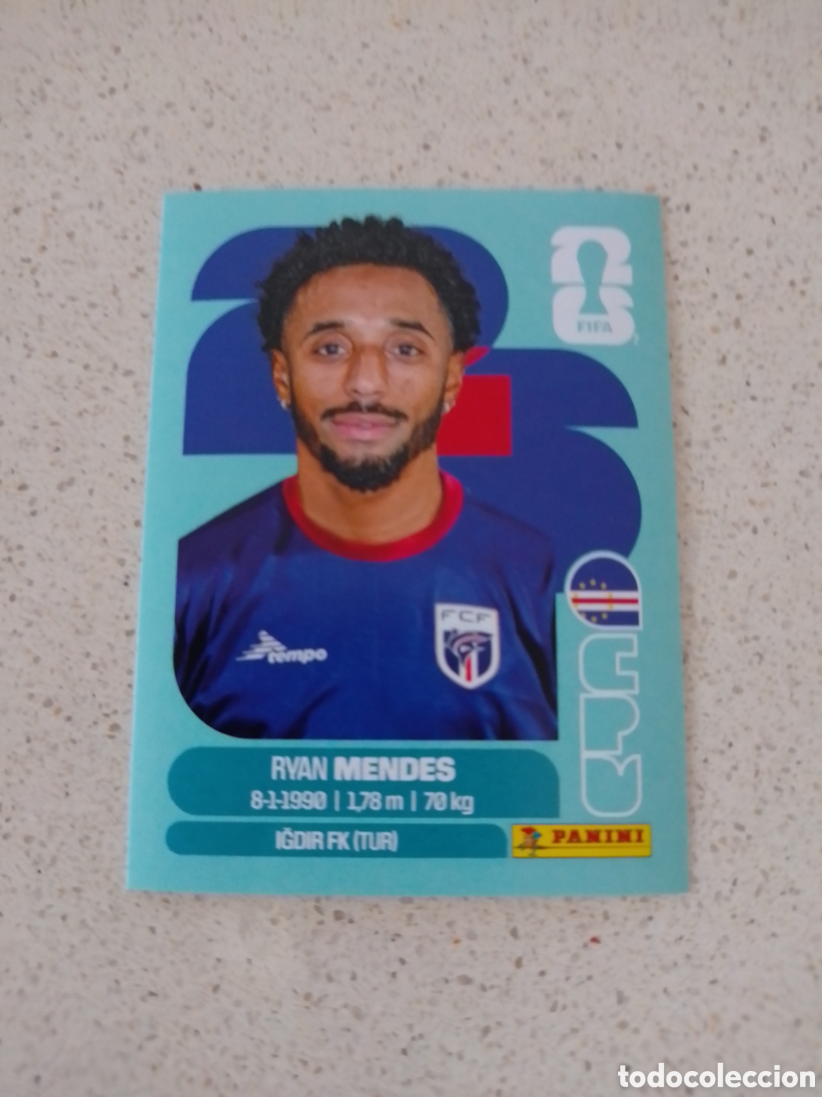 Cromos de F&uacute;tbol: CROMO NUMERO 17 MENDES CAVO VERDE . MUNDIAL 2026. PANINI.