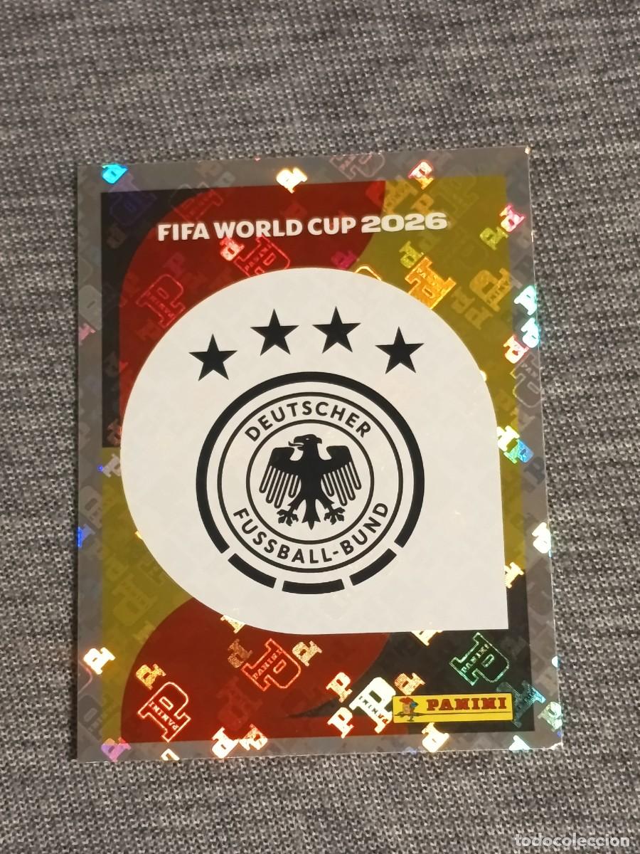 Cromos de F&uacute;tbol: ESCUDO ALEMANIA GER 1 STICKER MUNDIAL 2026 PANINI FIFA WORLD CUP NUEVO