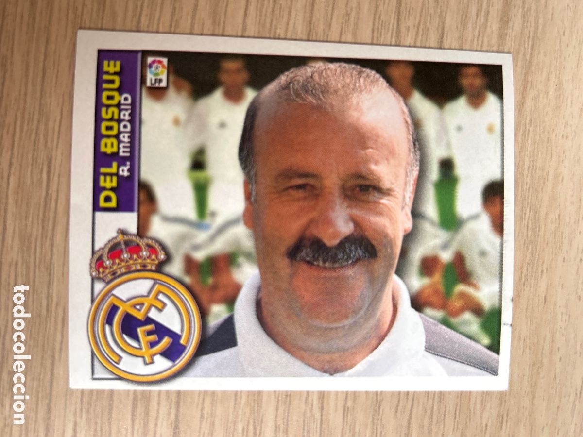 Cromos de F&uacute;tbol: DEL BOSQUE ENTRENADOR REAL MADRID LIGA ESTE 2002 2003 02 03 NUNCA PEGADO SIN PEGAR