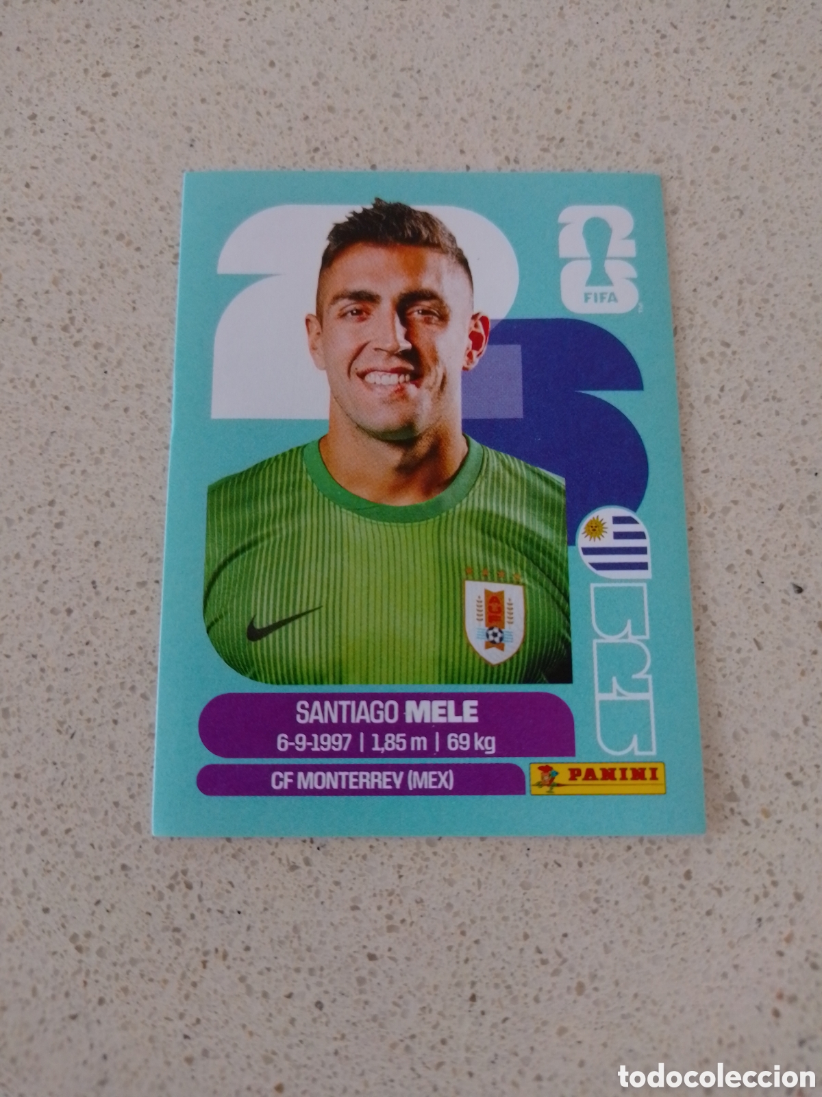 Cromos de F&uacute;tbol: CROMO NUMERO 3 MELE URUGUAY. MUNDIAL 2026. PANINI.