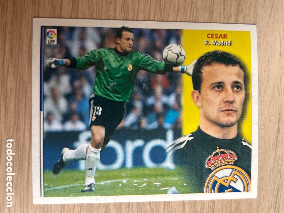 Cromos de F&uacute;tbol: CESAR REAL MADRID LIGA ESTE 2002 2003 02 03 NUNCA PEGADO SIN PEGAR