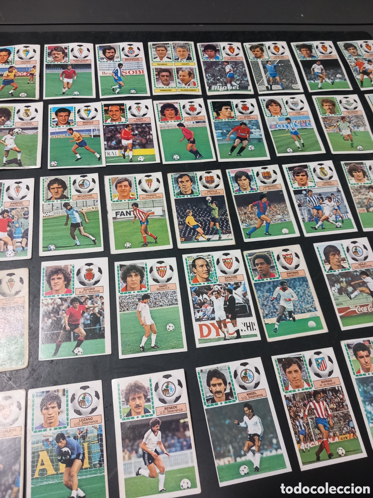 Cromos de F&uacute;tbol: FUTBOL LIGA 83-84 83 84 EDICIONES ESTE GRAN LOTE DE 50 CROMOS NUNCA PEGADOS ORIGINALES