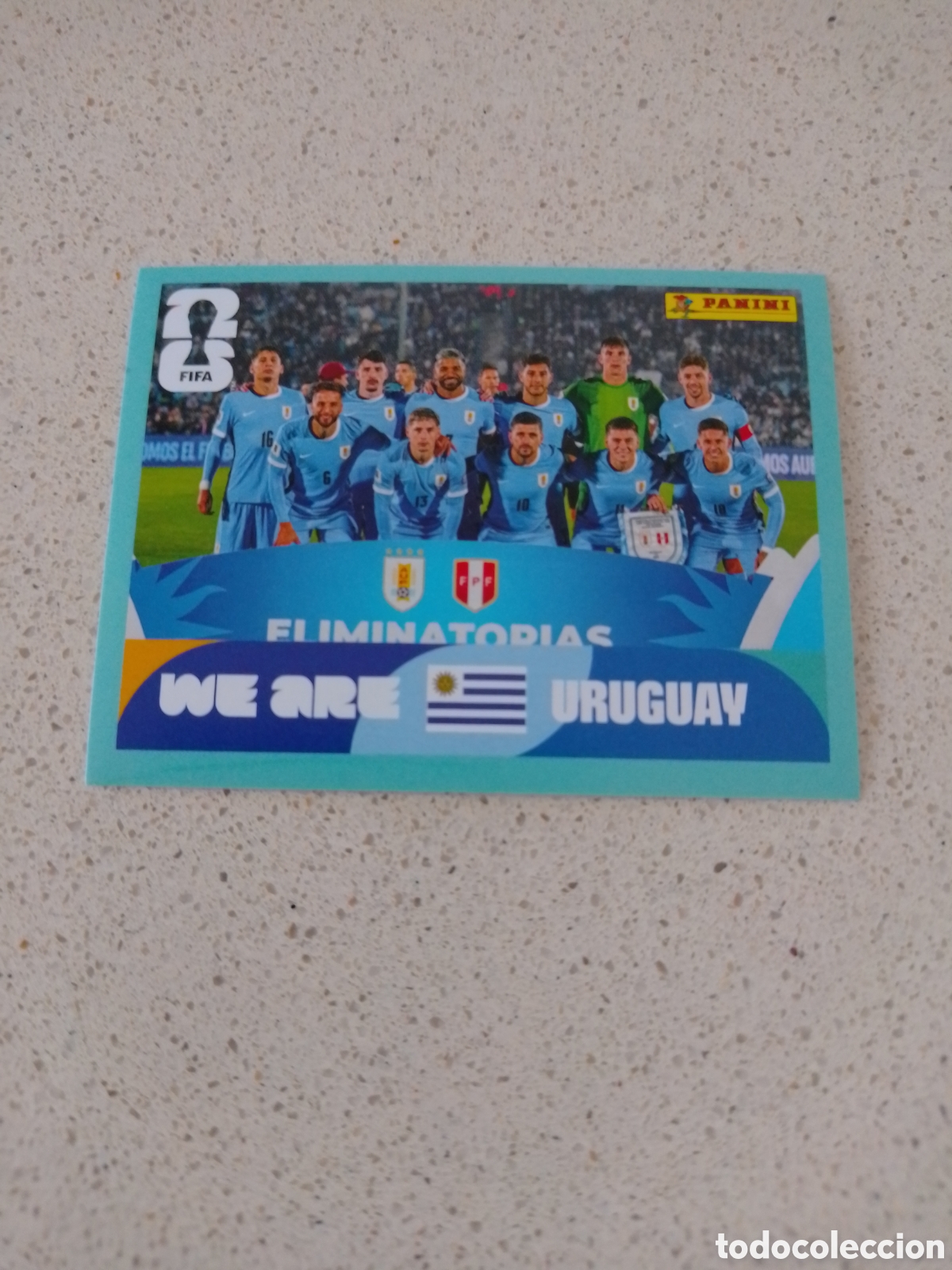 Cromos de Futebol: CROMO NUMERO 13 EQUIPO URUGUAY. MUNDIAL 2026. PANINI.