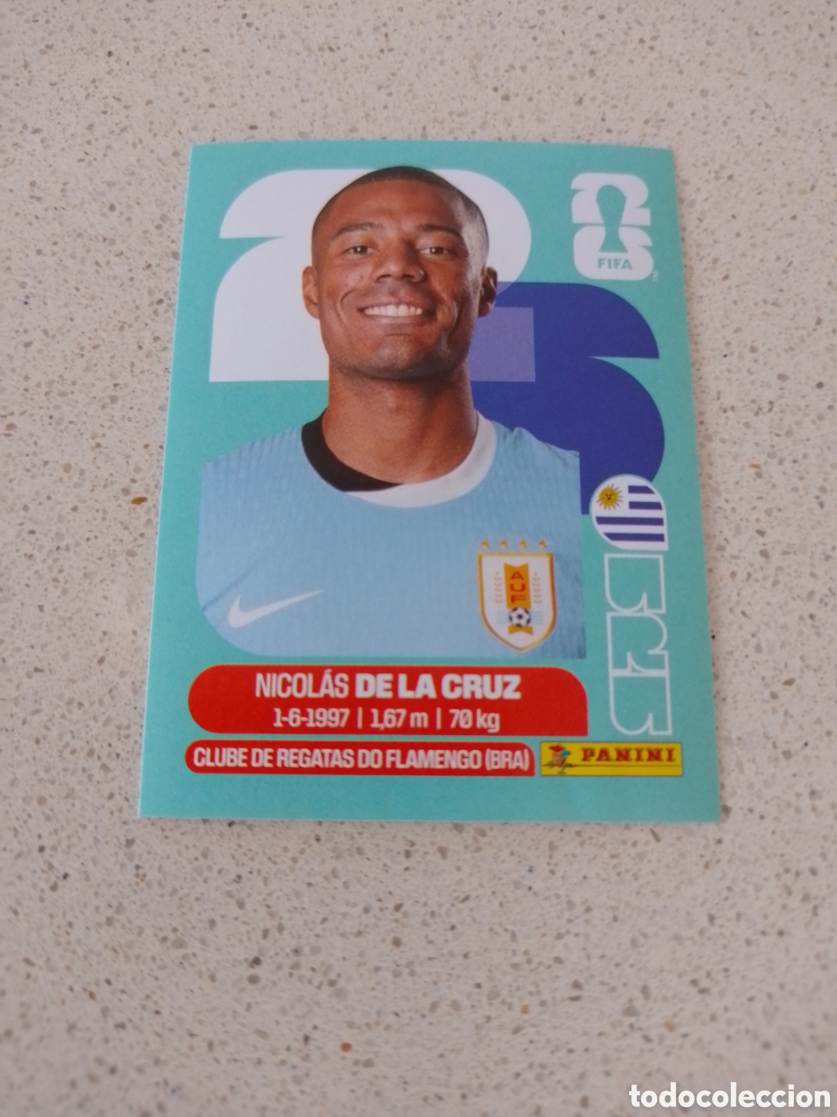 Cromos de Futebol: CROMO NUMERO 15 DE LA CRUZ URUGUAY. MUNDIAL 2026. PANINI.