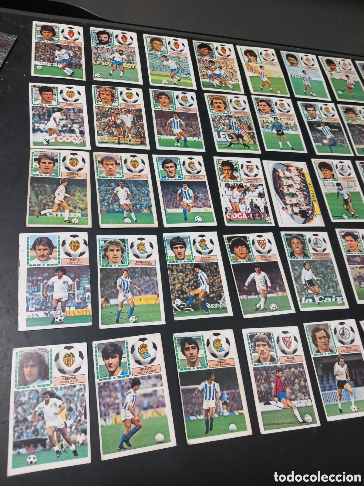 Fu&szlig;ball-Sticker: FUTBOL LIGA 83-84 83 84 EDICIONES ESTE GRAN LOTE DE 50 CROMOS NUNCA PEGADOS ORIGINALES