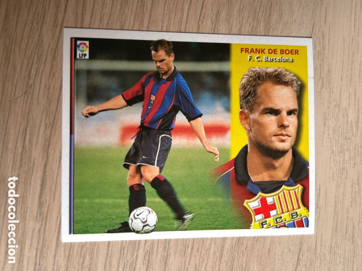 Cromos de F&uacute;tbol: FRANK DE BOER BARCELONA LIGA ESTE 2002 2003 02 03 NUNCA PEGADO SIN PEGAR