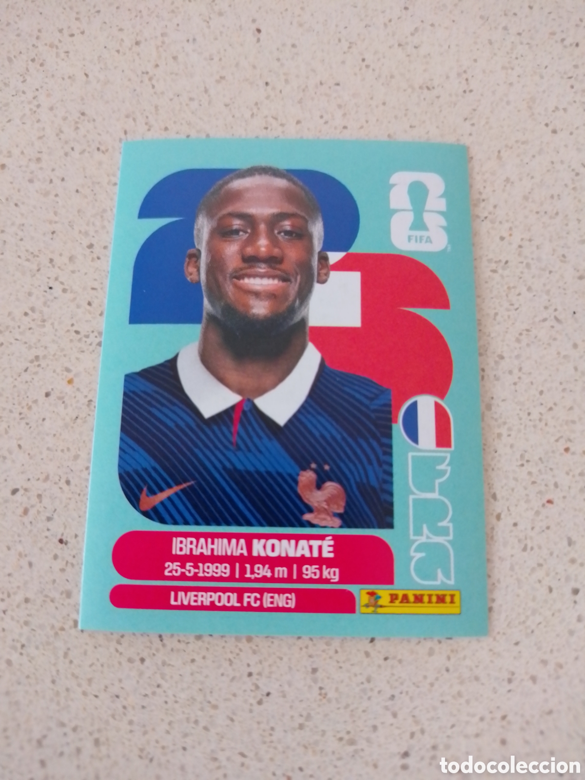 Football Stickers: CROMO NUMERO 6 KONAT&Eacute; FRANCIA. MUNDIAL 2026. PANINI.