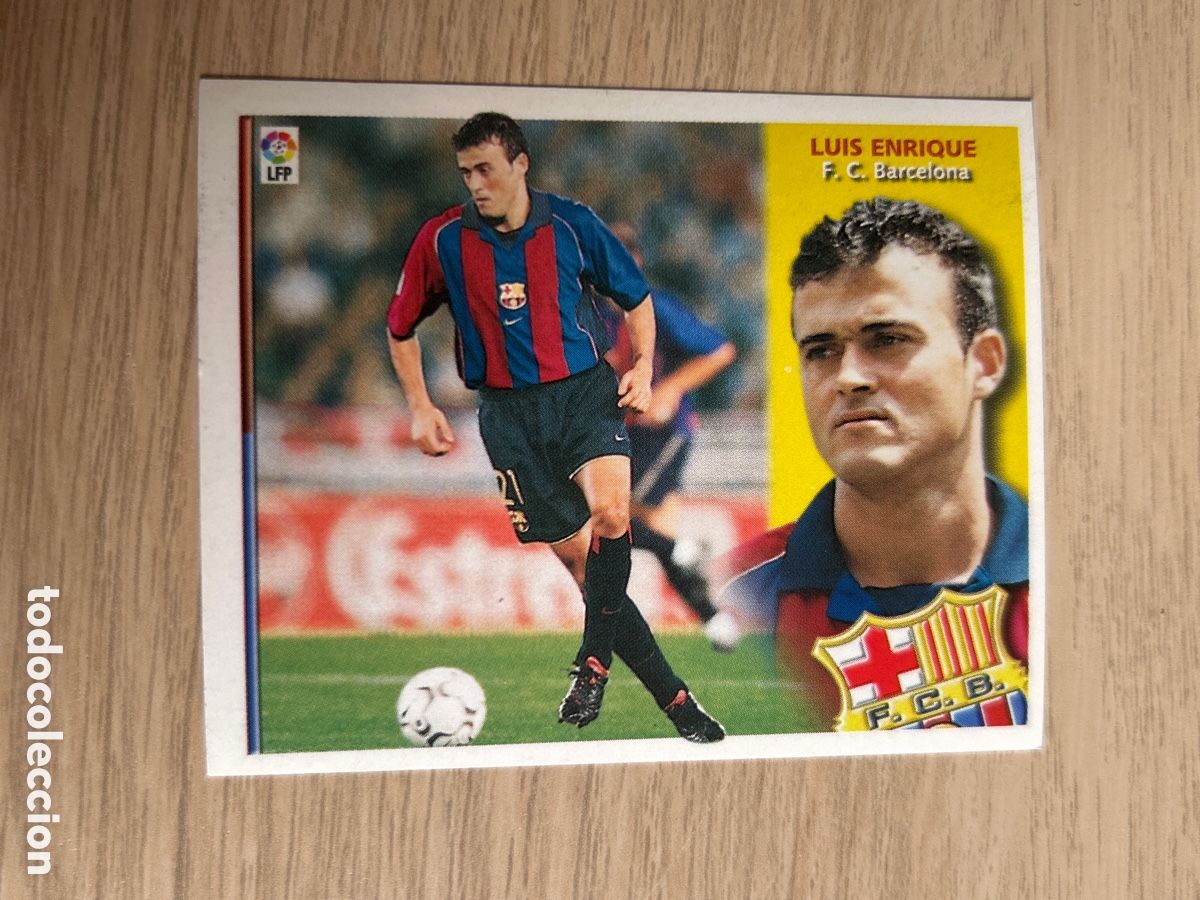 Fu&szlig;ball-Sticker: LUIS ENRIQUE BARCELONA LIGA ESTE 2002 2003 02 03 NUNCA PEGADO SIN PEGAR