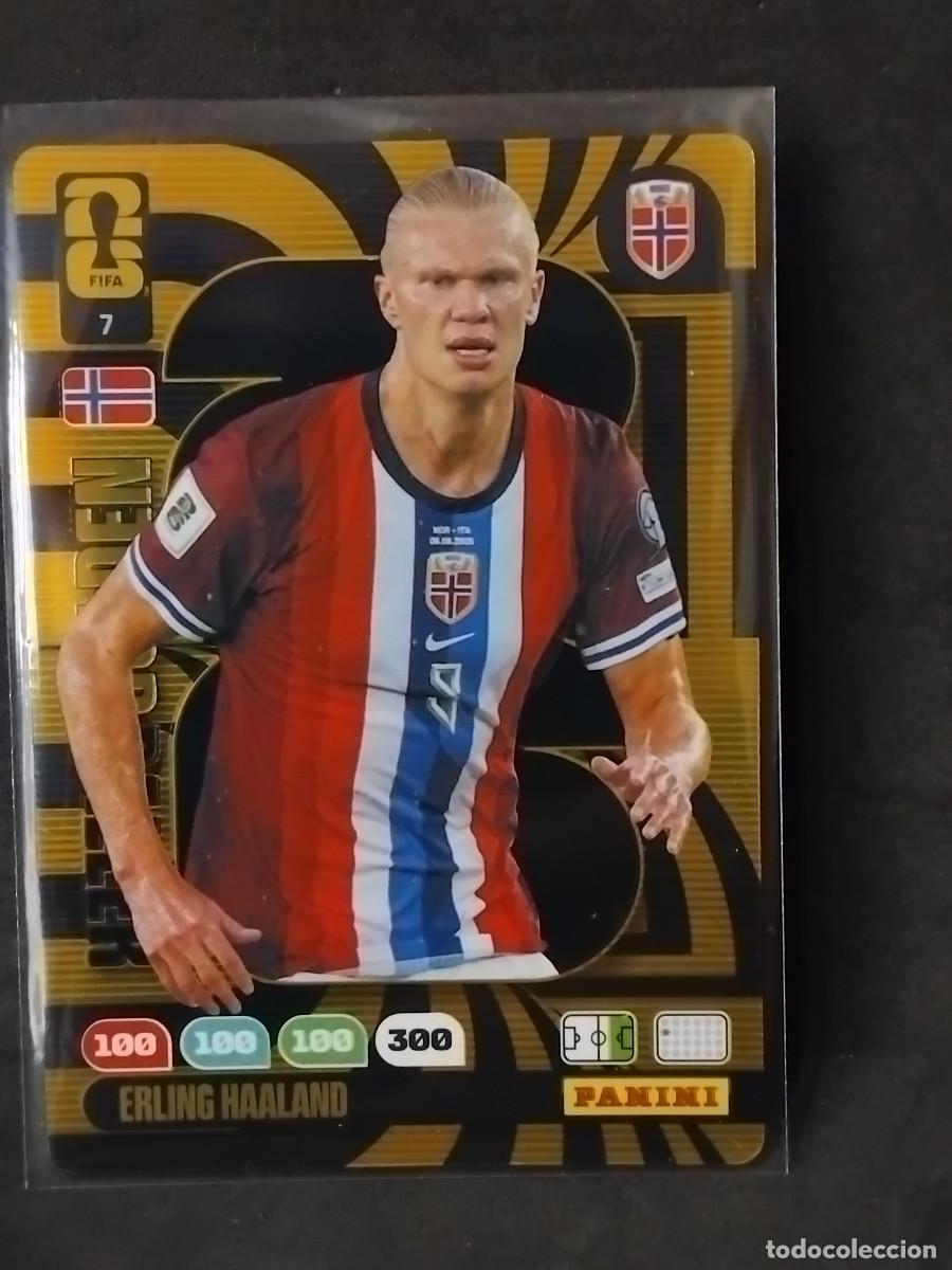 Cromos de F&uacute;tbol: ERLING HAALAND GOLDEN BALLER - 7 #7 NORUEGA - ADRENALYN XL FIFA World Cup 2026 BAL&Oacute;N DE ORO