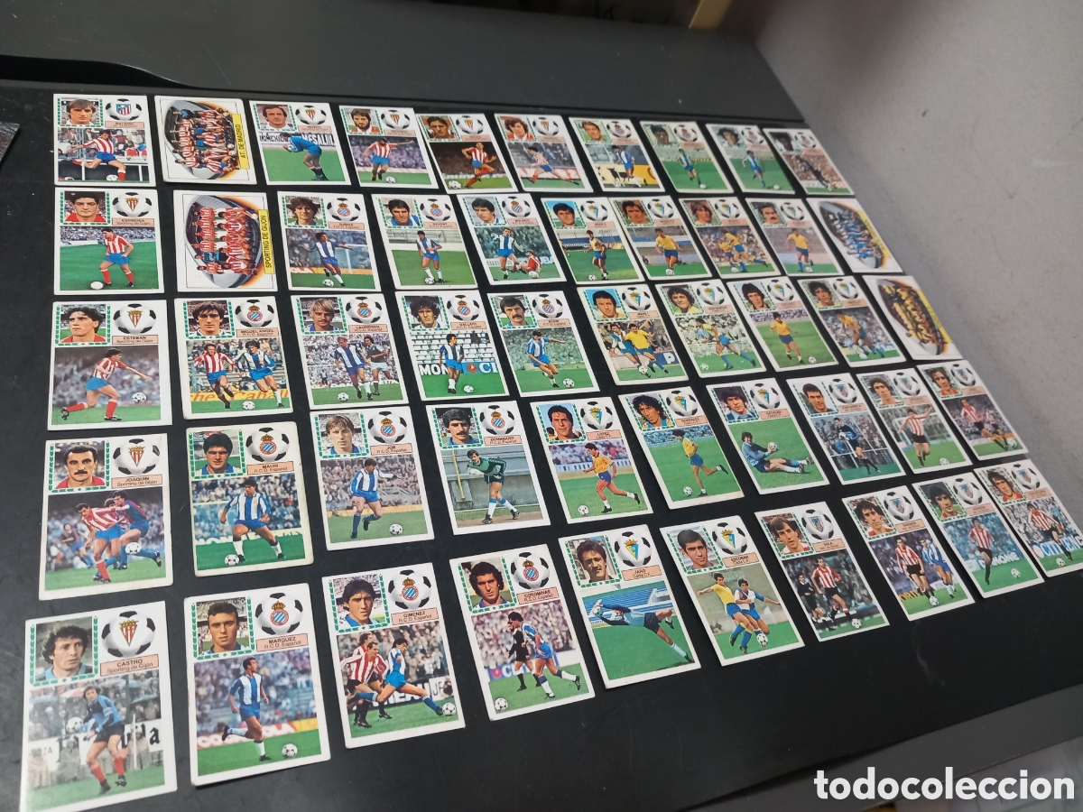 Fu&szlig;ball-Sticker: FUTBOL LIGA 83-84 83 84 EDICIONES ESTE GRAN LOTE DE 50 CROMOS NUNCA PEGADOS ORIGINALES