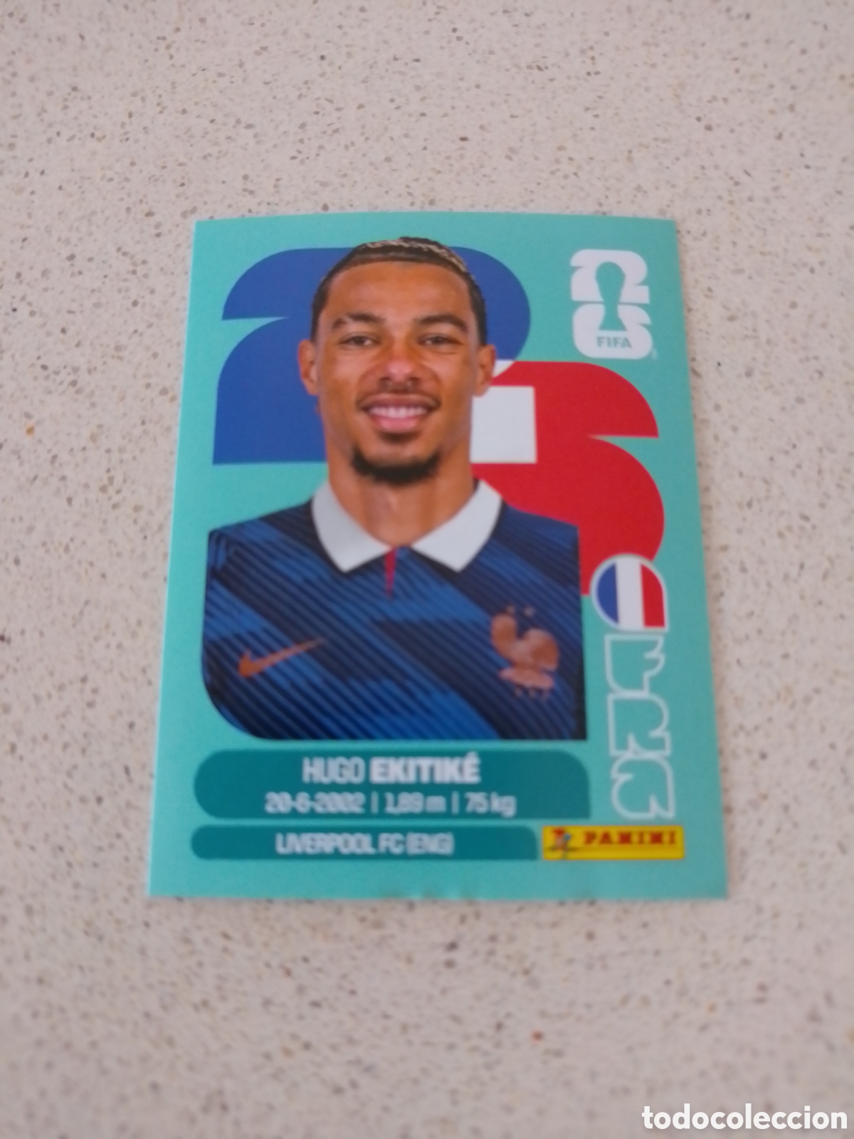 Fu&szlig;ball-Sticker: CROMO NUMERO 19 EKITIK&Eacute; FRANCIA. MUNDIAL 2026. PANINI.