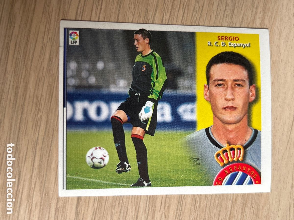 Fu&szlig;ball-Sticker: SERGIO ESPANYOL COLOCA LIGA ESTE 2002 2003 02 03 NUNCA PEGADO SIN PEGAR