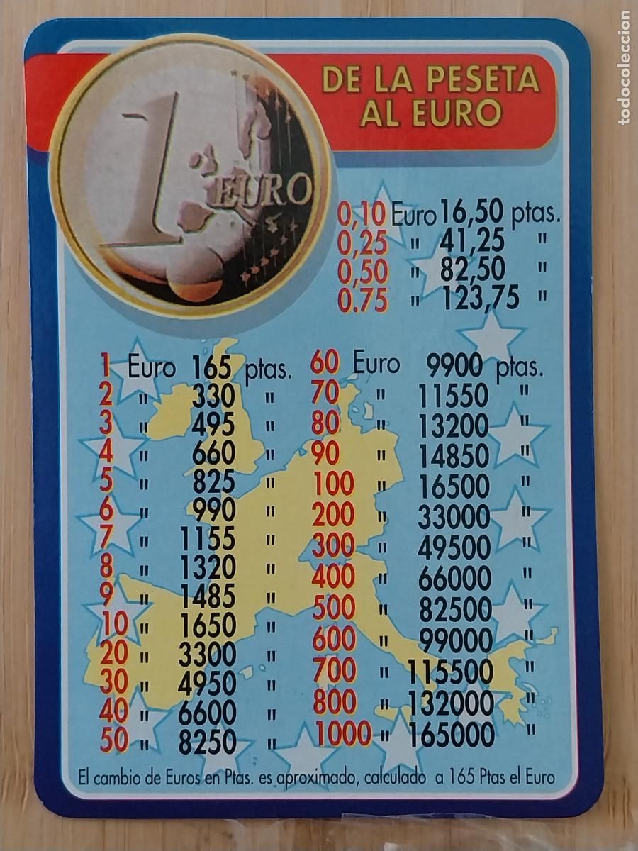 Fu&szlig;ball-Sticker: EUROS PESETAS CALENDARIO 1999 PUBLI *** TOLDOS PAZOS *** REF BO 624
