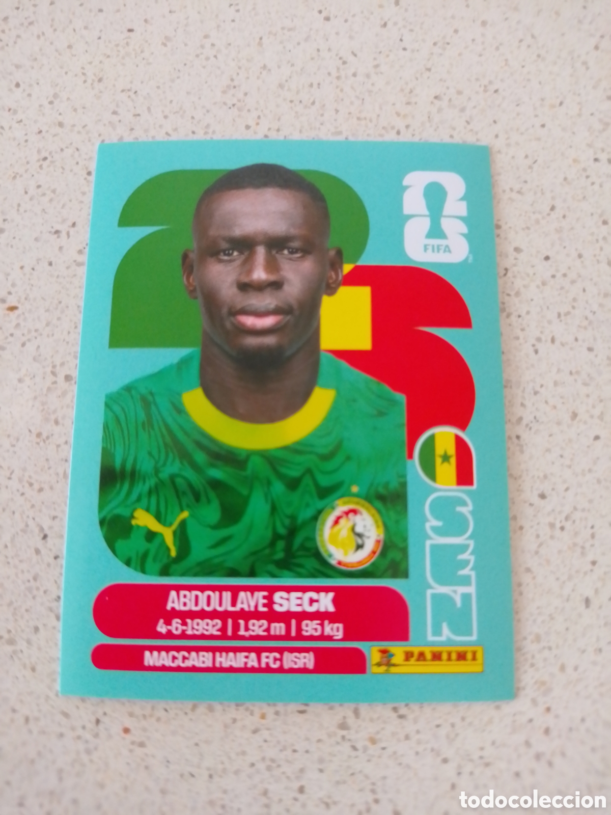 Cromos de F&uacute;tbol: CROMO NUMERO 5 SECK SENEGAL. MUNDIAL 2026. PANINI.