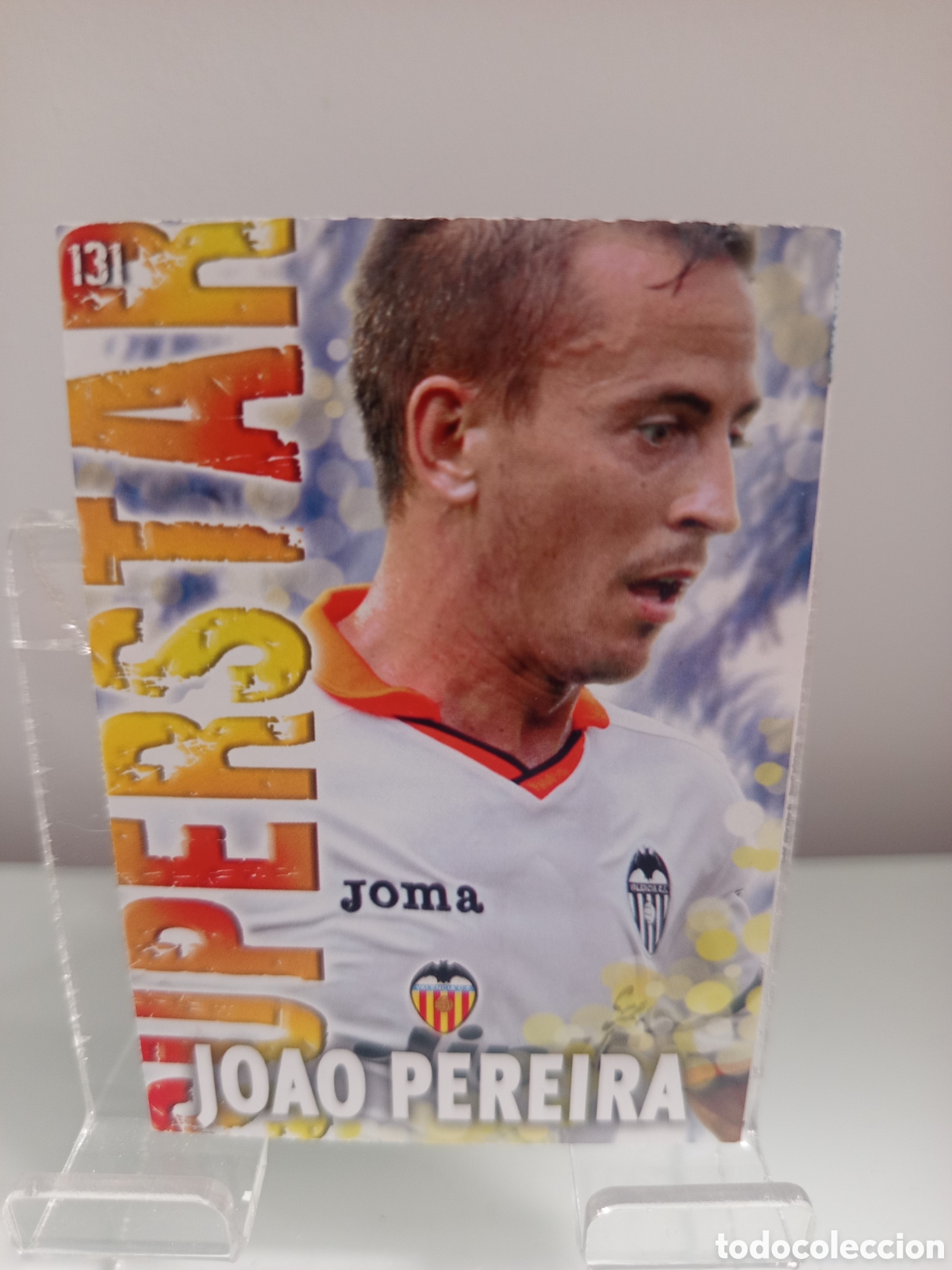 Cromos de f&uacute;tbol: ❇️ CROMO CARD ⚽ JOAO PEREIRA VALENCIA 131 SUPERSTAR FICHAS LIGA QUIZ 2014 13 14 2013 MUNDICROMO ❇️