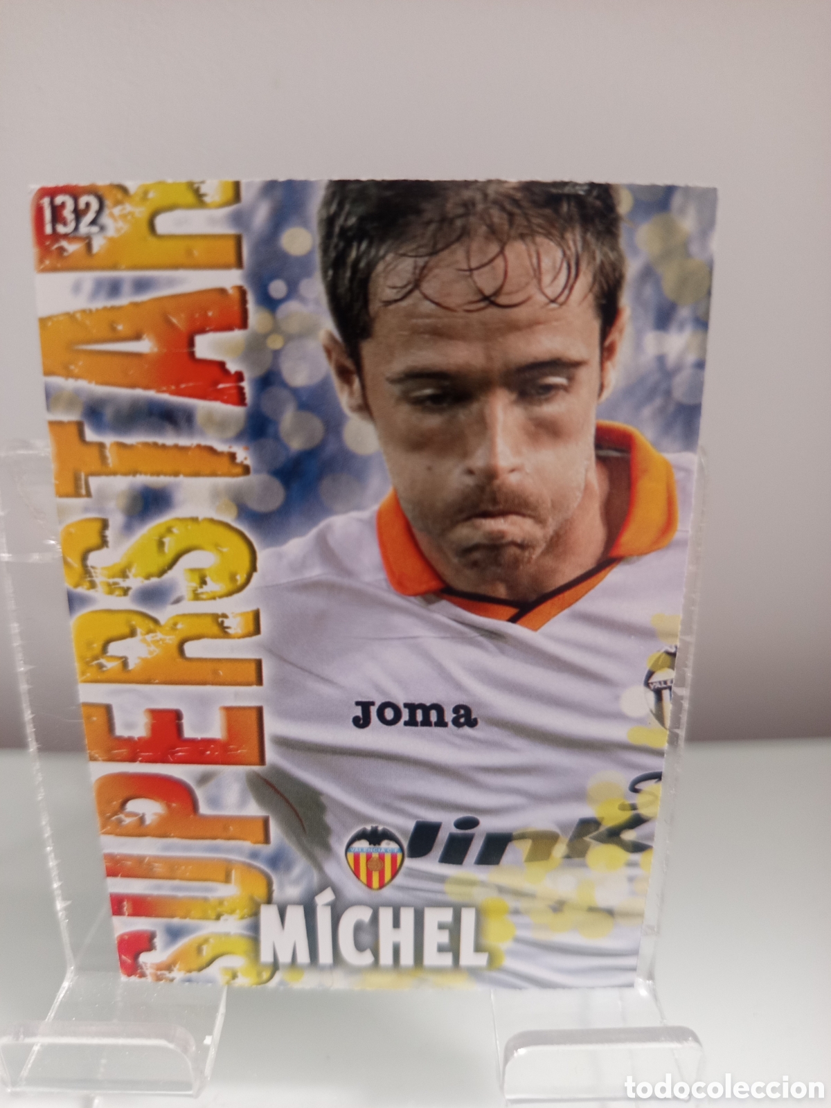 Cromos de f&uacute;tbol: ❇️ CROMO CARD ⚽ M&Iacute;CHEL VALENCIA 132 SUPERSTAR FICHAS LIGA QUIZ GAME 2014 13 14 2013 MUNDICROMO ❇️