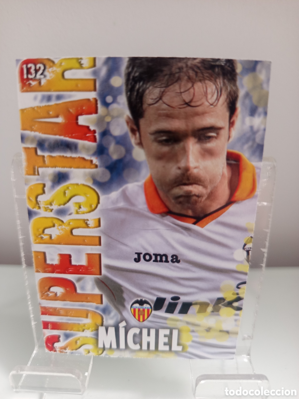 Cromos de f&uacute;tbol: ❇️ CROMO CARD ⚽ M&Iacute;CHEL VALENCIA 132 SUPERSTAR FICHAS LIGA QUIZ GAME 2014 13 14 2013 MUNDICROMO ❇️