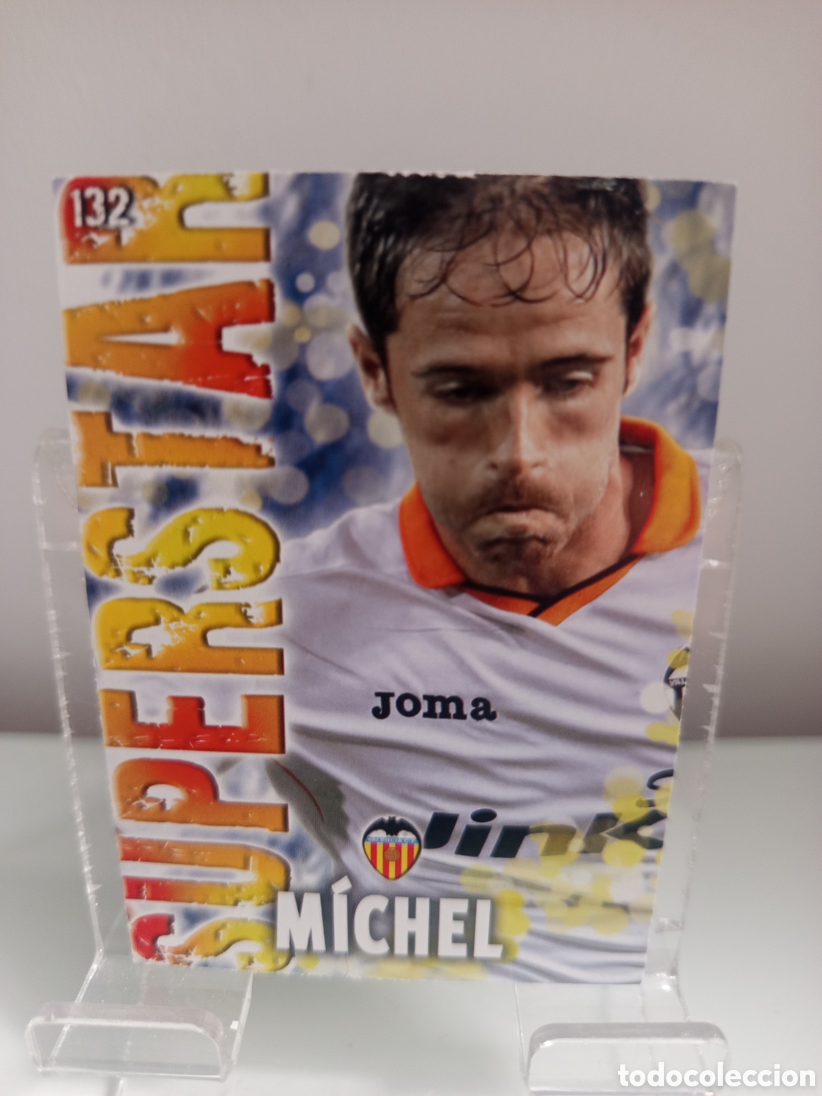 Cromos de f&uacute;tbol: ❇️ CROMO CARD ⚽ M&Iacute;CHEL VALENCIA 132 SUPERSTAR FICHAS LIGA QUIZ GAME 2014 13 14 2013 MUNDICROMO ❇️