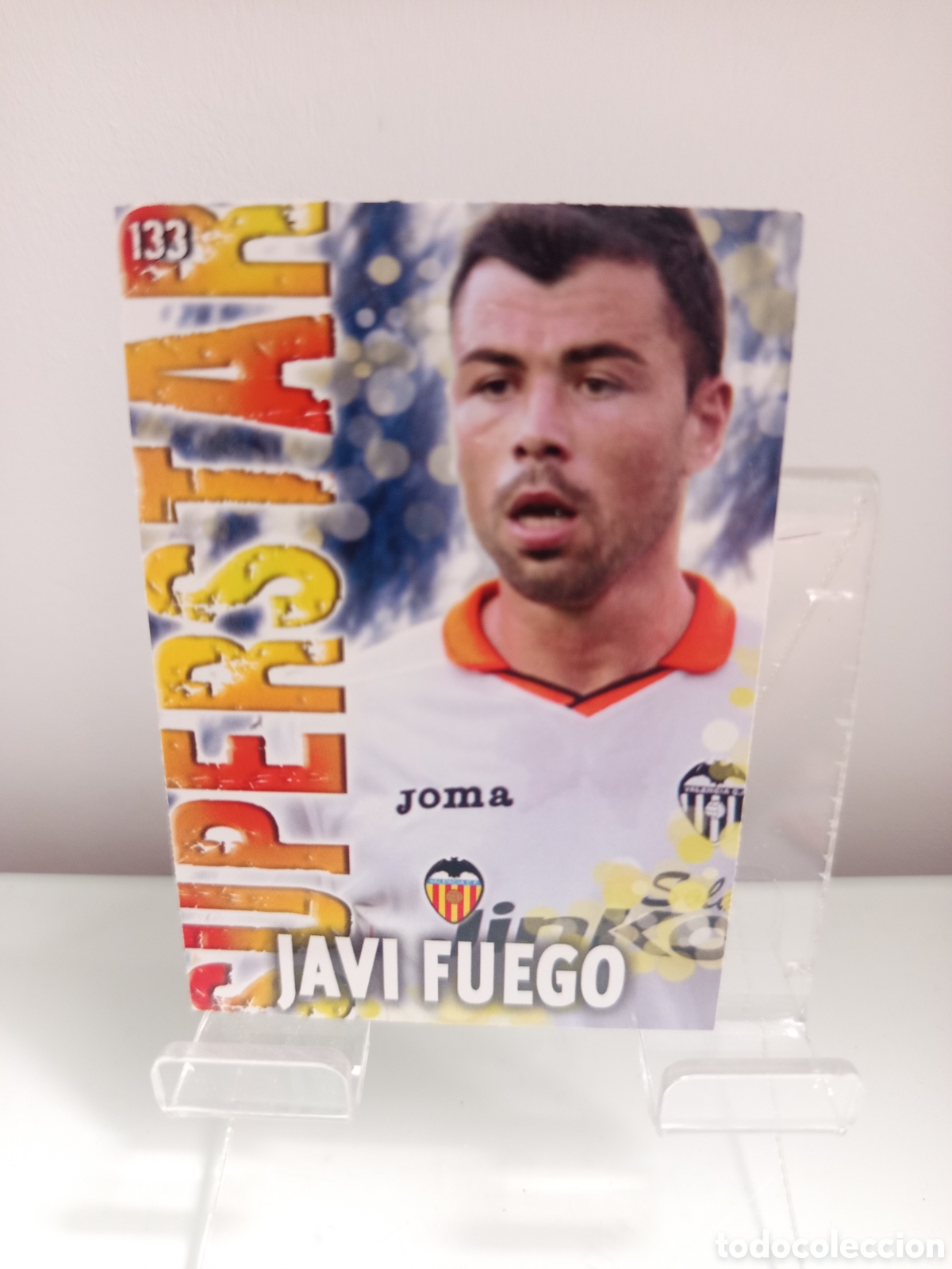 Cromos de f&uacute;tbol: ❇️ CROMO CARD ⚽ JAVI FUEGO VALENCIA 133 SUPERSTAR FICHAS LIGA QUIZ 2014 13 14 2013 MUNDICROMO ❇️