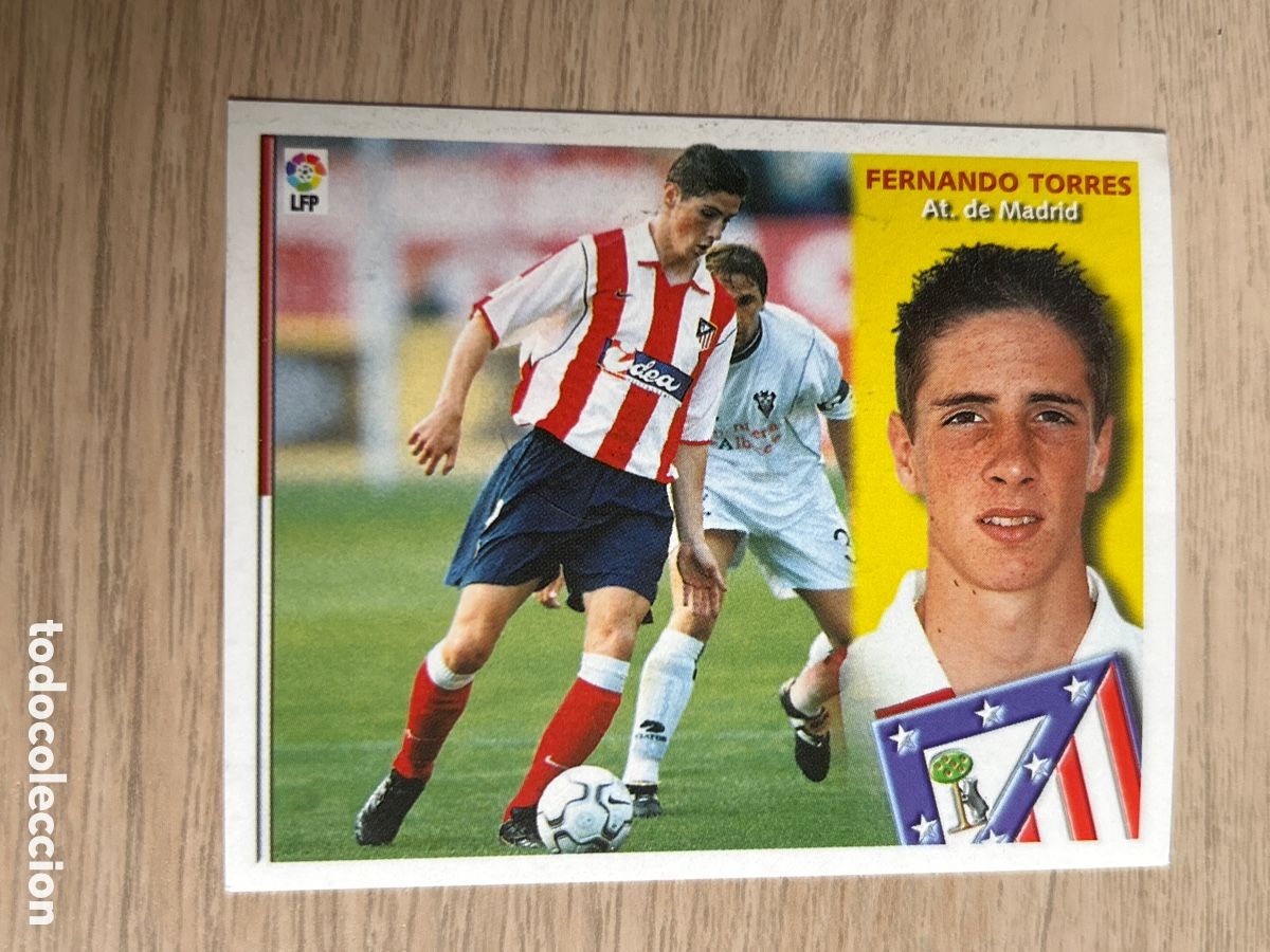 Cartes &agrave; collectionner de Football: FERNANDO TORRES ATLETICO DE MADRID LIGA ESTE 2002 2003 02 03 NUNCA PEGADO SIN PEGAR