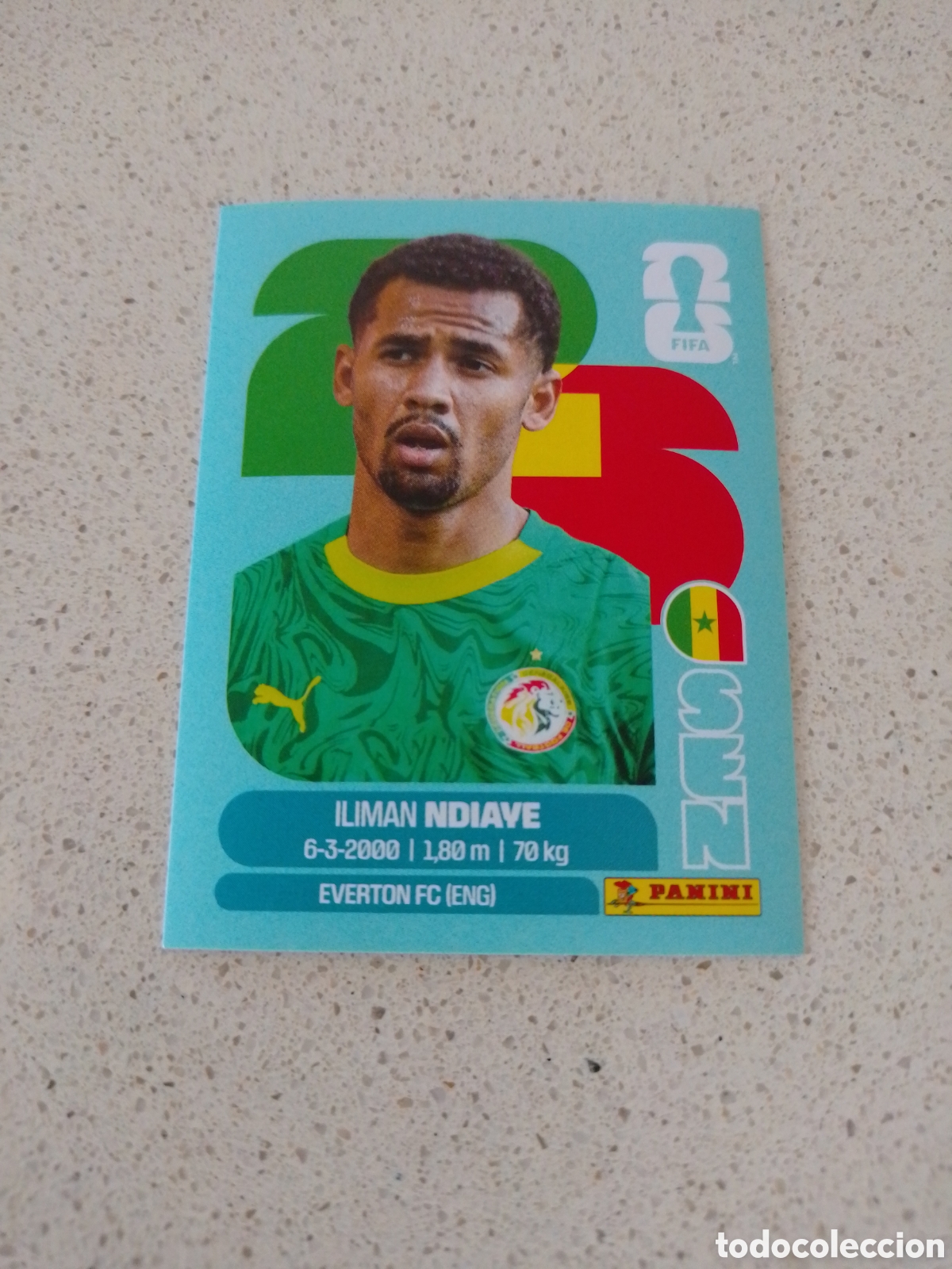Cromos de F&uacute;tbol: CROMO NUMERO 18 NDIAYE SENEGAL. MUNDIAL 2026. PANINI.
