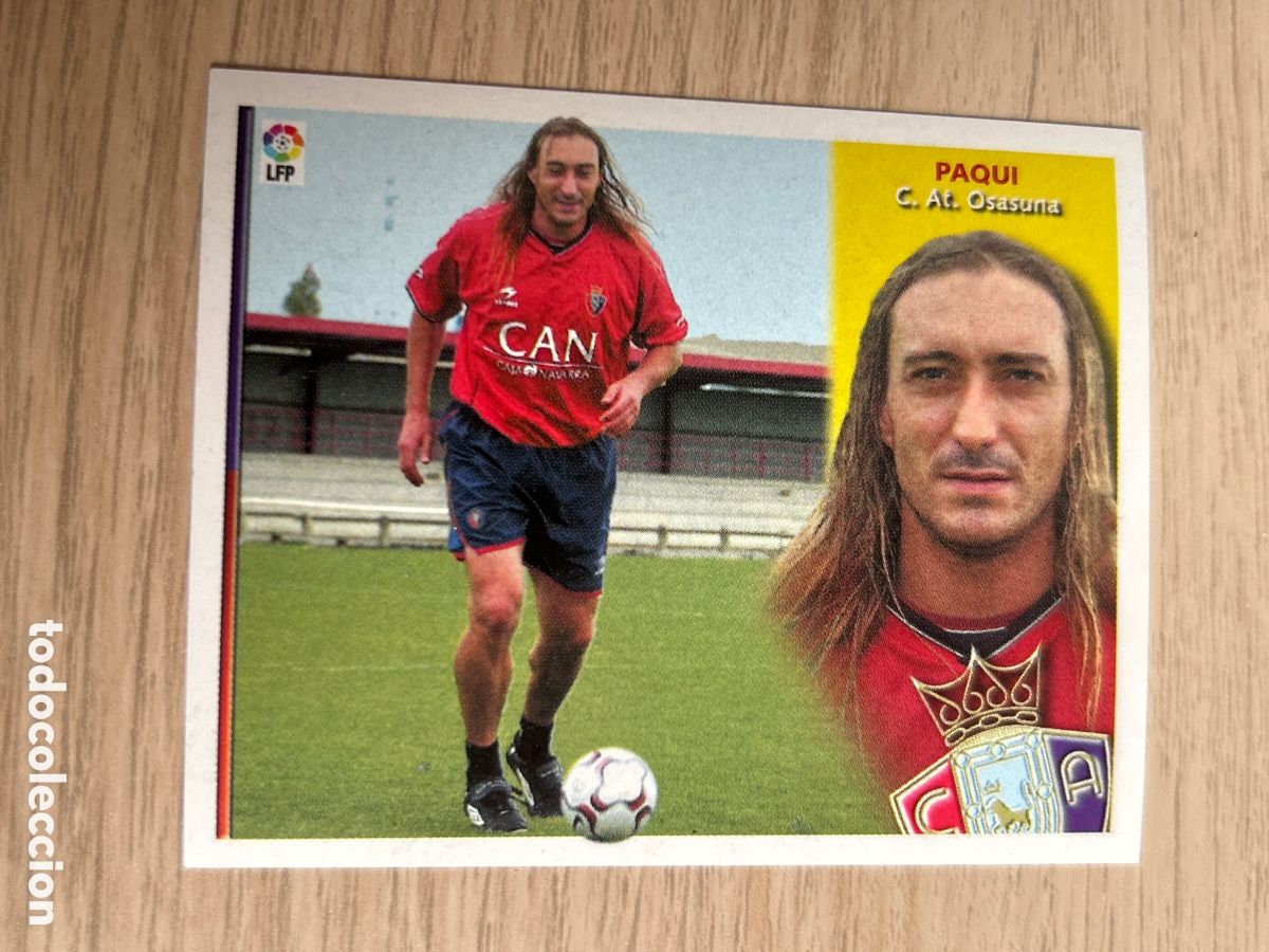 Cromos de F&uacute;tbol: PAQUI OSASUNA COLOCA LIGA ESTE 2002 2003 02 03 NUNCA PEGADO SIN PEGAR