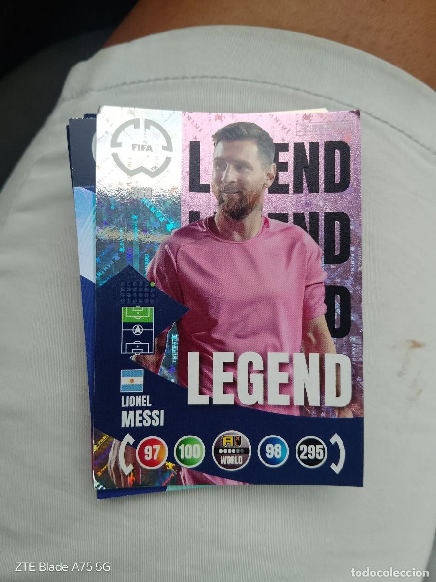 Cromos de F&uacute;tbol: Cromo messi legend en buen estado