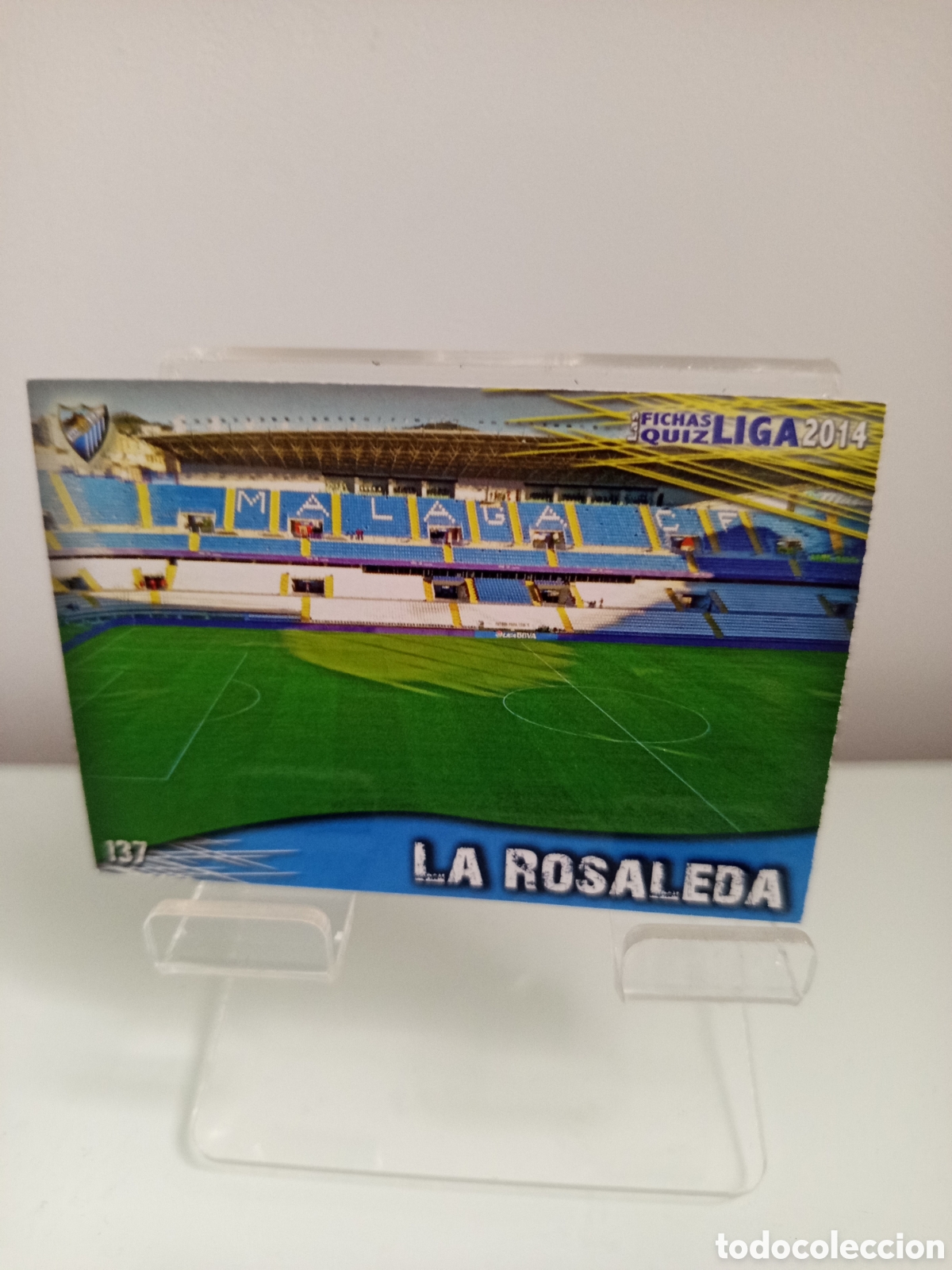 Cartes &agrave; collectionner de Football: ❇️ CROMO CARD ⚽ LA ROSALEDA M&Aacute;LAGA 137 FICHAS LIGA QUIZ GAME 2014 13 14 2013 2014 MUNDICROMO ❇️