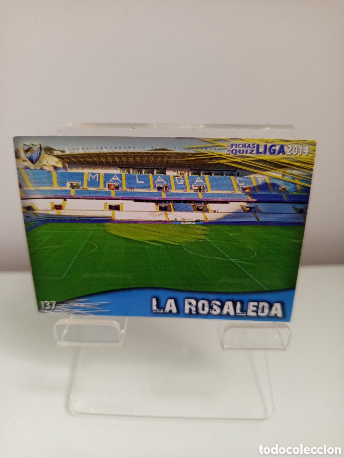 Cartes &agrave; collectionner de Football: ❇️ CROMO CARD ⚽ LA ROSALEDA M&Aacute;LAGA 137 FICHAS LIGA QUIZ GAME 2014 13 14 2013 2014 MUNDICROMO ❇️