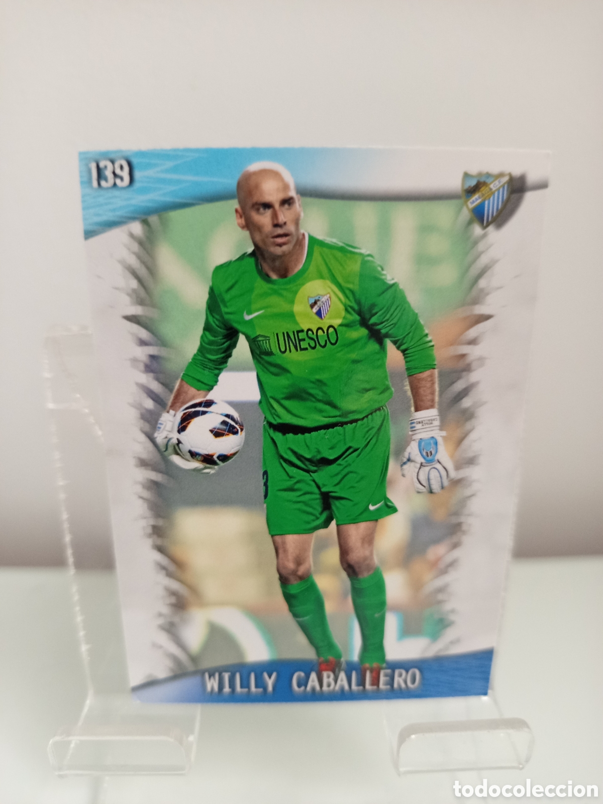 Cartes &agrave; collectionner de Football: ❇️ CROMO CARD ⚽ WILLY CABALLERO M&Aacute;LAGA 139 FICHAS LIGA QUIZ GAME 2014 13 14 2013 2014 MUNDICROMO ❇️