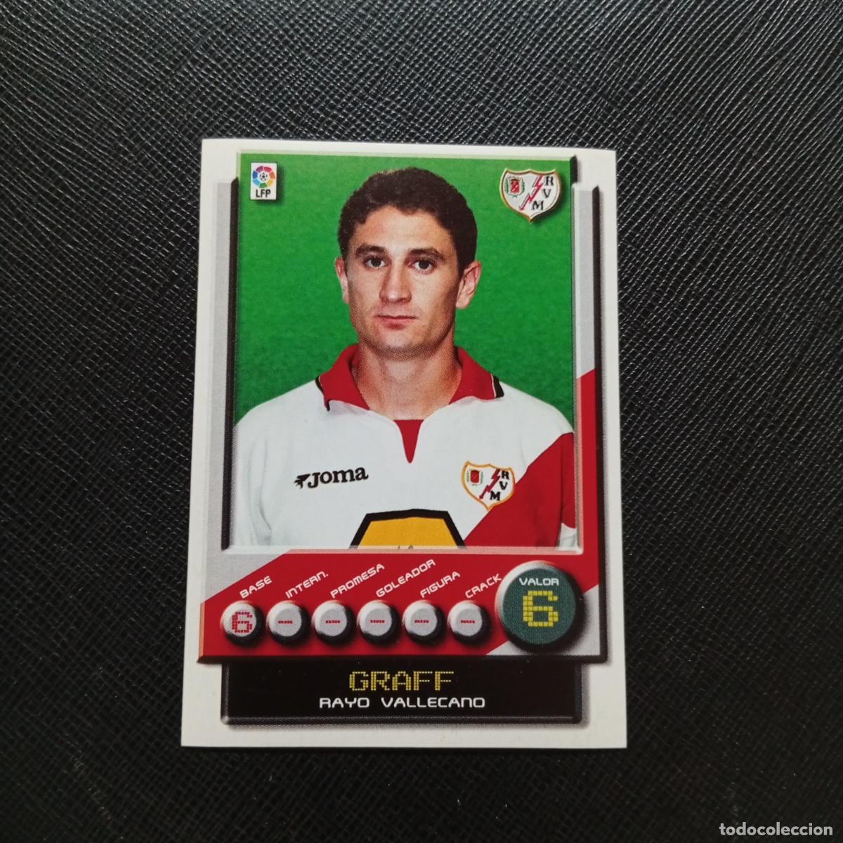 Cromos de Futebol: 249 GRAFF RAYO VALLECANO PANINI 2001 2002 CROMO FUTBOL 01 02 LIGA - SIN PEGAR - A208 PG118