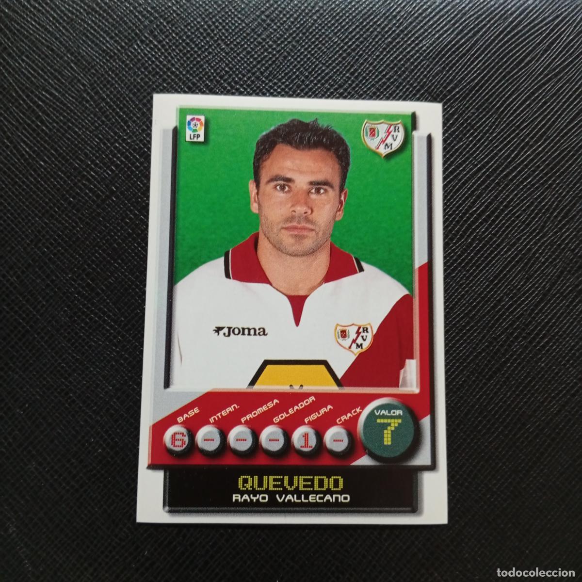 Cromos de F&uacute;tbol: 251 QUEVEDO RAYO VALLECANO PANINI 2001 2002 CROMO FUTBOL 01 02 LIGA - SIN PEGAR - A208 PG118