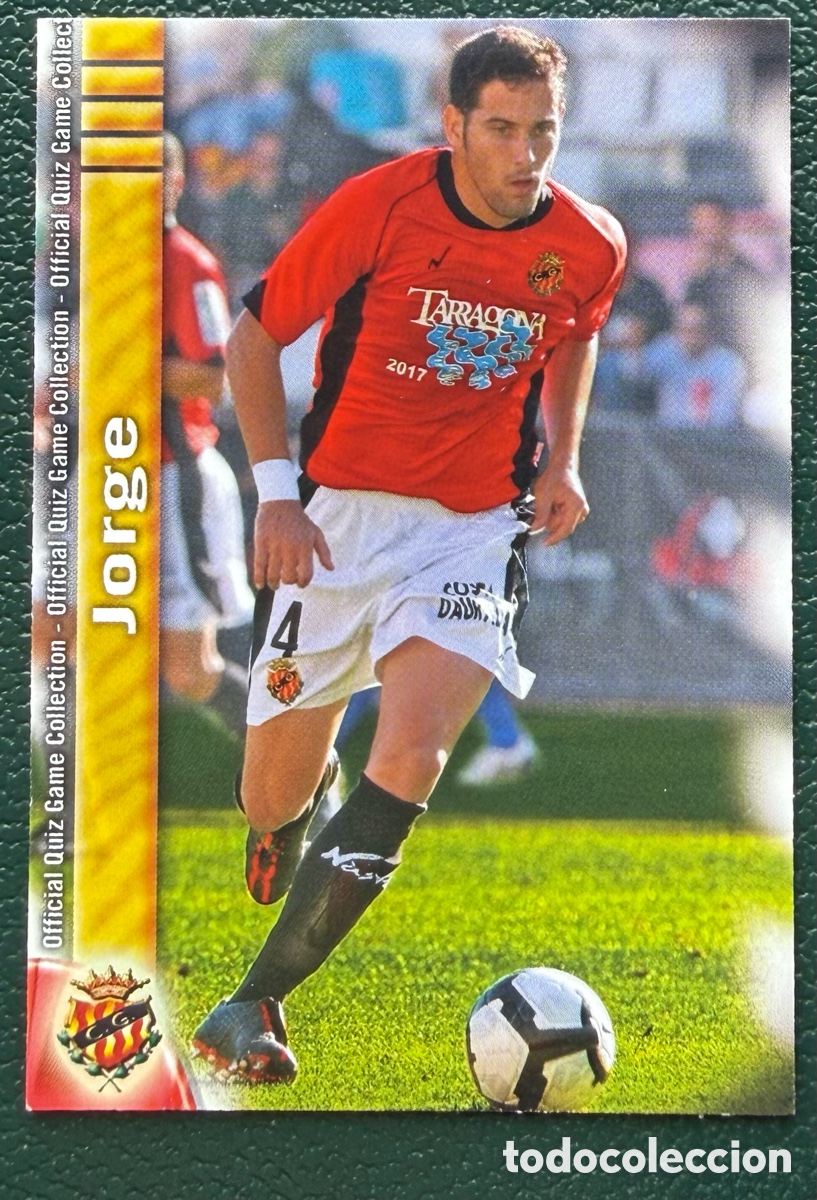 Cromos de F&uacute;tbol: 905 JORGE GIMNASTIC DE TARRAGONA FICHAS ALBUM MUNDICROMO 2009 2010 09 10
