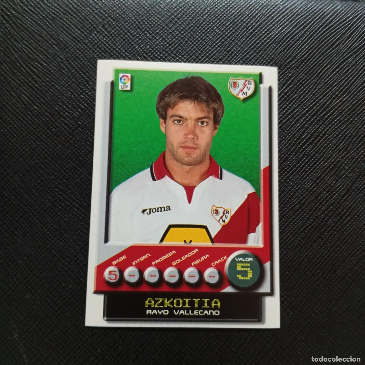 Cromos de F&uacute;tbol: 256 AZKOITIA RAYO VALLECANO PANINI 2001 2002 CROMO FUTBOL 01 02 LIGA - SIN PEGAR - A208 PG127