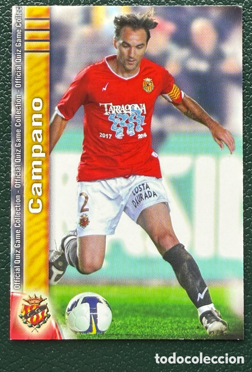 Cromos de F&uacute;tbol: 906 CAMPANO GIMNASTIC DE TARRAGONA FICHAS ALBUM MUNDICROMO 2009 2010 09 10