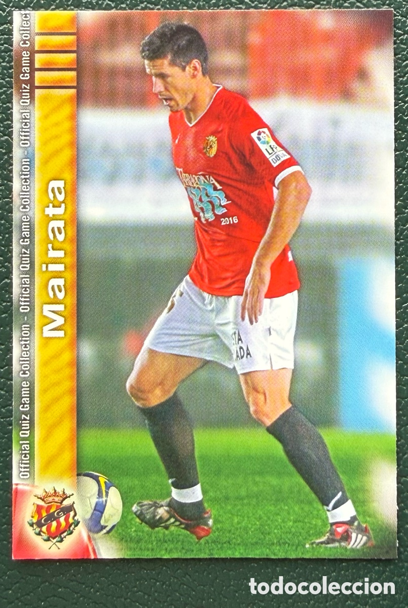 Cromos de F&uacute;tbol: 908 MAIRATA GIMNASTIC DE TARRAGONA FICHAS ALBUM MUNDICROMO 2009 2010 09 10