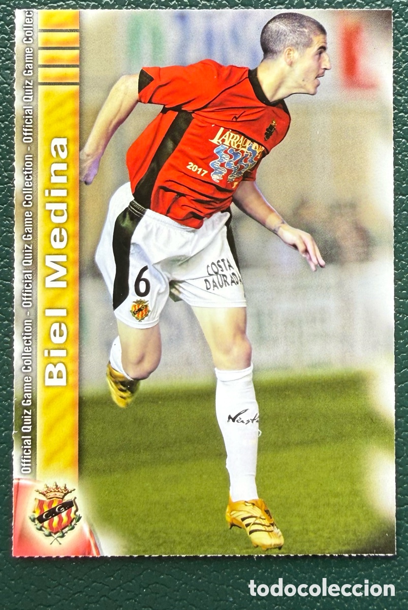 Cromos de F&uacute;tbol: 909 BIEL MEDINA GIMNASTIC DE TARRAGONA FICHAS ALBUM MUNDICROMO 2009 2010 09 10