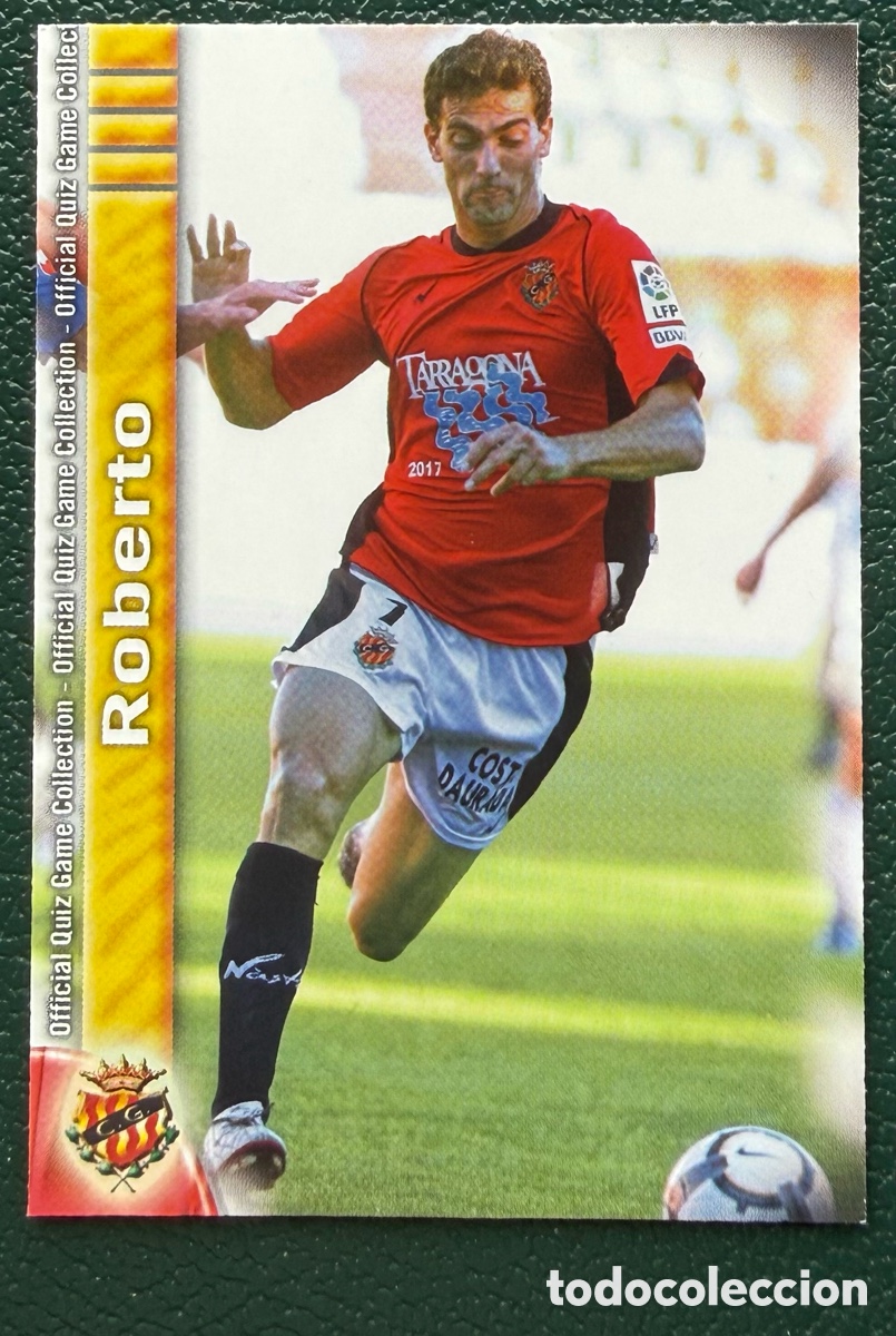 Figurine di Calcio: 918 ROBERTO GIMNASTIC DE TARRAGONA FICHAS ALBUM MUNDICROMO 2009 2010 09 10