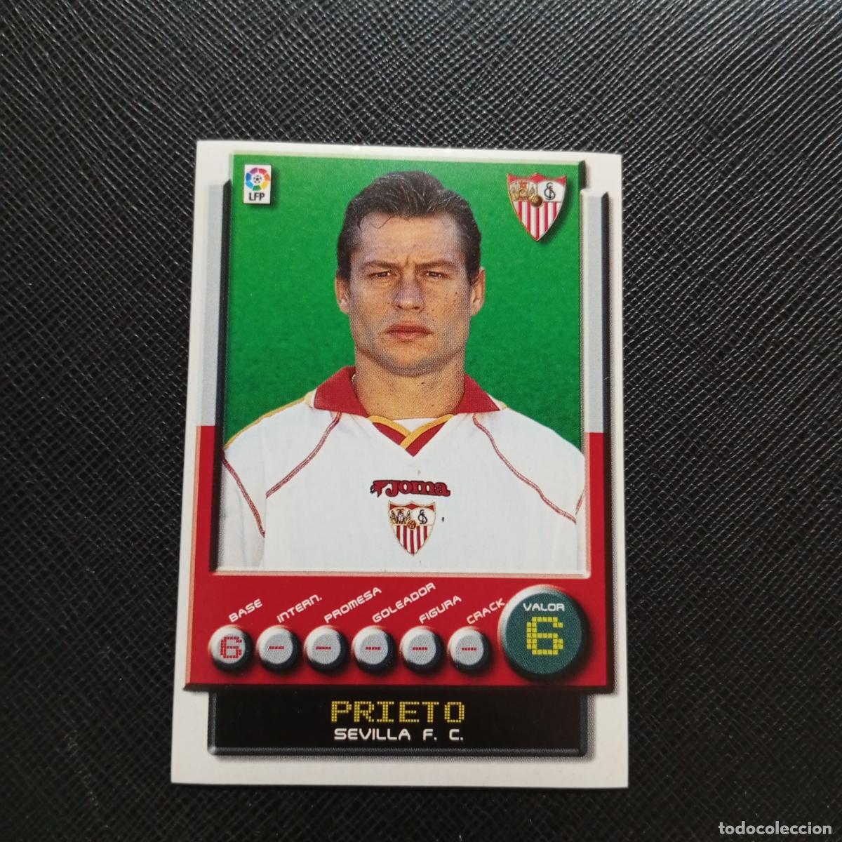 Cromos de F&uacute;tbol: 264 PRIETO SEVILLA PANINI 2001 2002 CROMO FUTBOL 01 02 LIGA - SIN PEGAR - A208 PG127